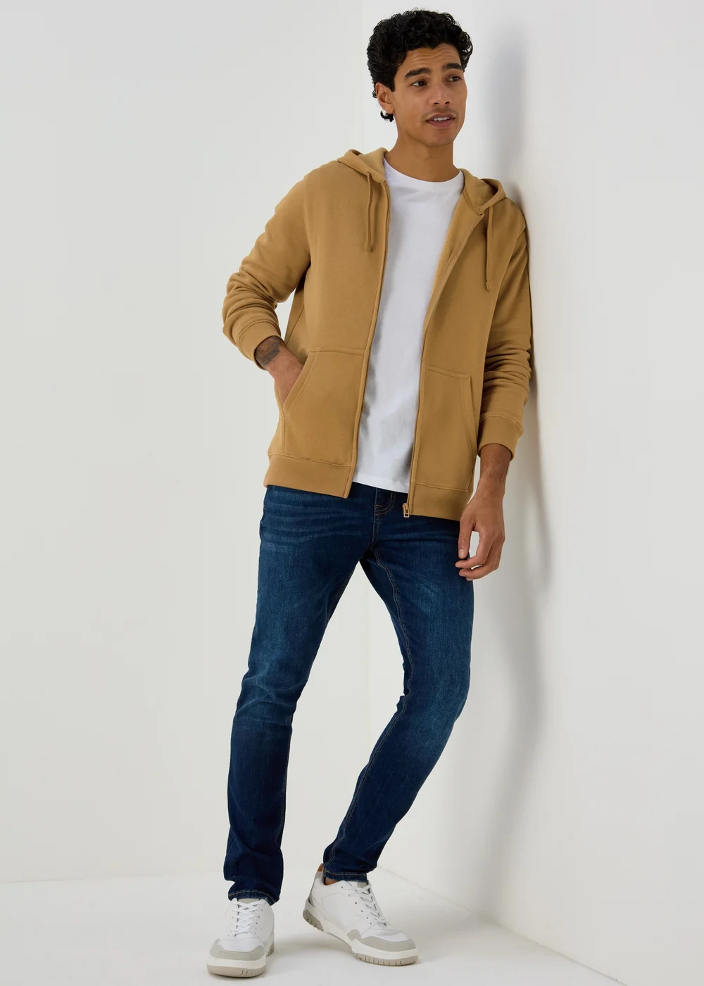 Bronze Essential Zip Up Hoodie - S Image 4