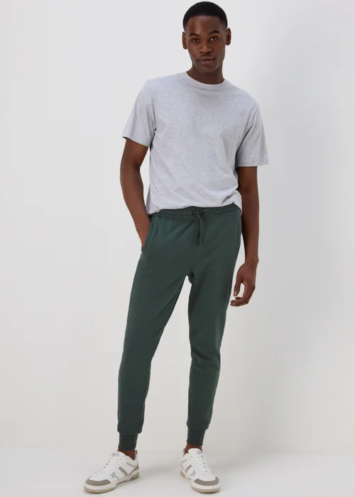 Khaki Slim Fit Cuffed Joggers - XS Image 1