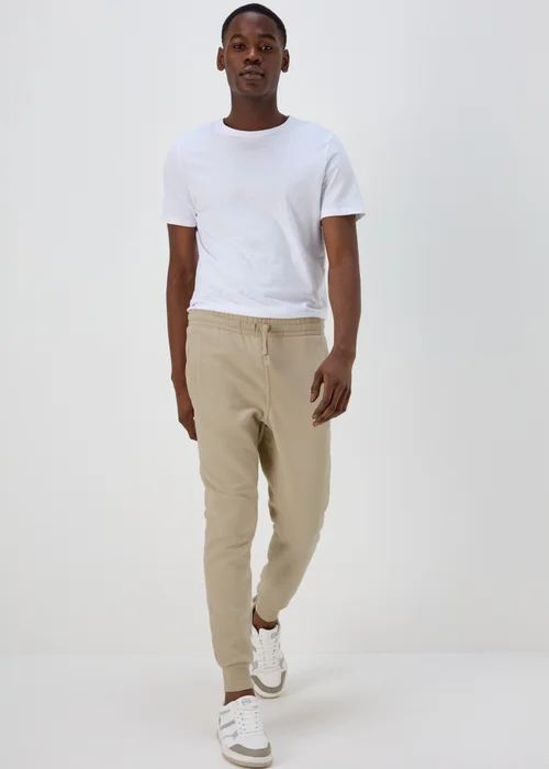 Cream Slim Fit Cuffed Joggers - XS Image 1