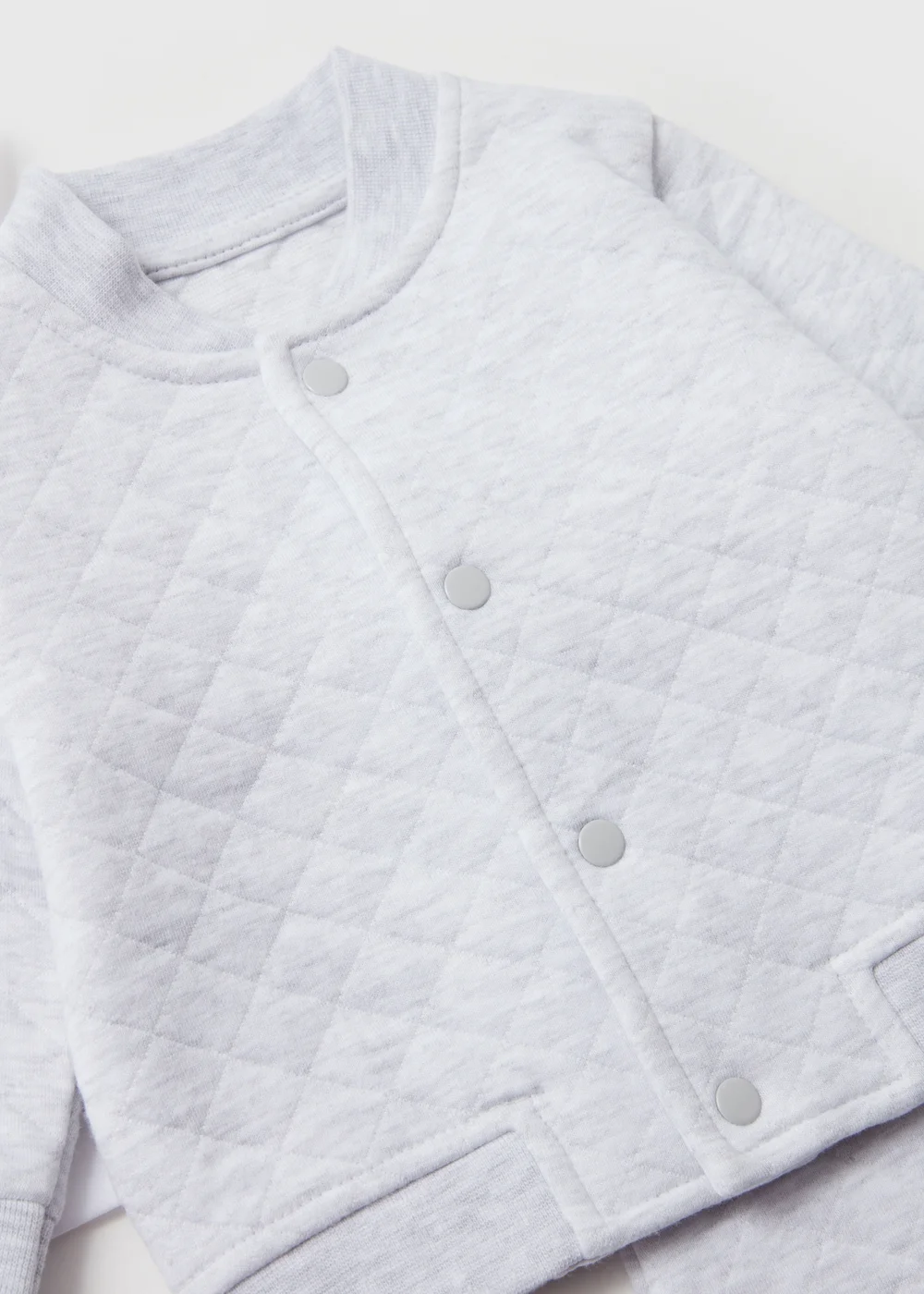 Baby Grey Quilted Set (Newborn-23mths) - 0-3 months Image 2