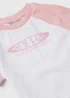 Girls Pink Ringer T-Shirt - Age 7 Years Image 2