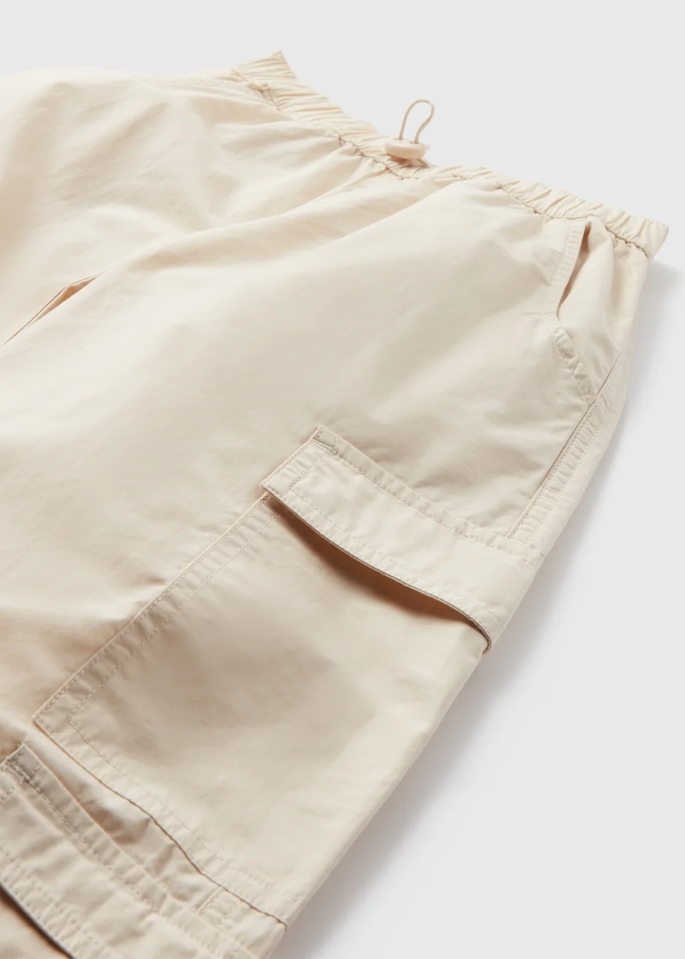 Girls Beige Stone Cargo Pants (7-15yrs) - Age 10 Years Image 2