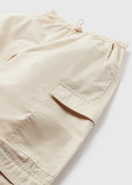 Girls Beige Stone Cargo Pants (7-15yrs) - Age 10 Years Image 2