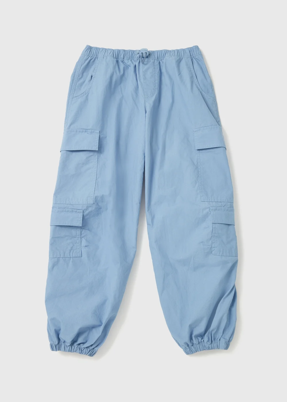 Girls Blue Parachute Pants (7-15yrs) - Age 7 Years Image 1