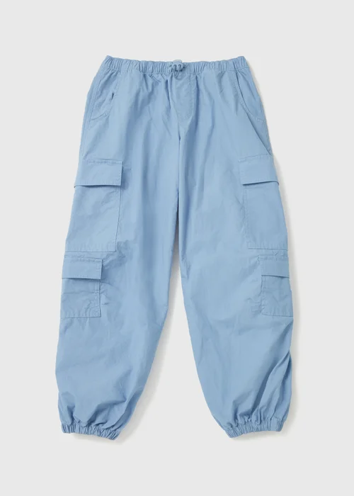 Girls Blue Parachute Pants (7-15yrs) - Age 7 Years Image 1