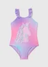 Girls Pink Unicorn Swimsuit (6-13yrs) - Age 6 - 7 Years Image 1