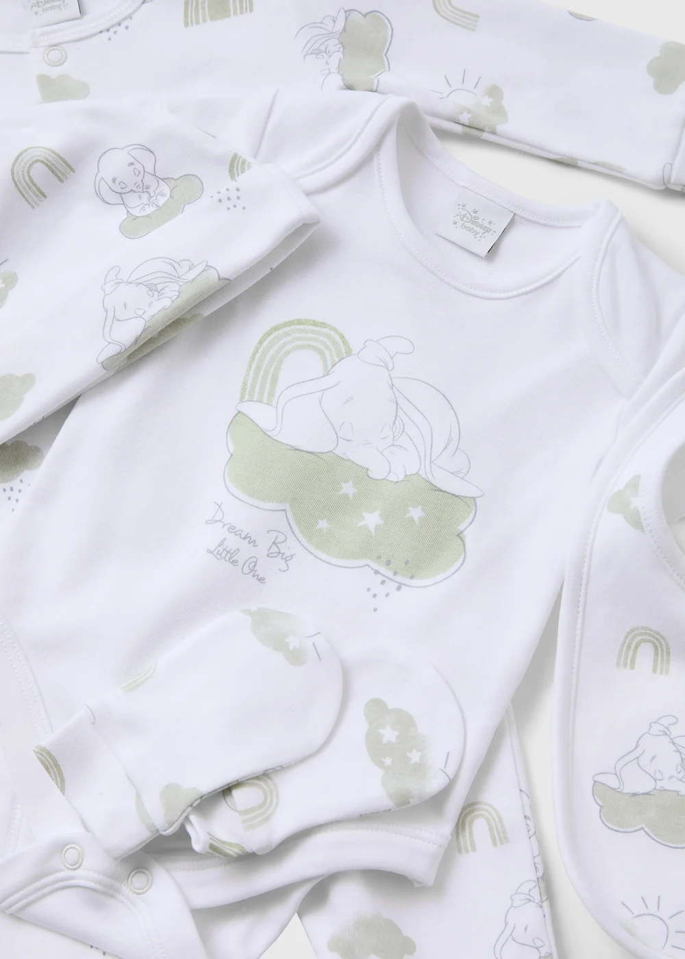 5 Piece Disney Dumbo Sleepuit Set (Tiny Baby-6mths) - 0-3 months Image 2