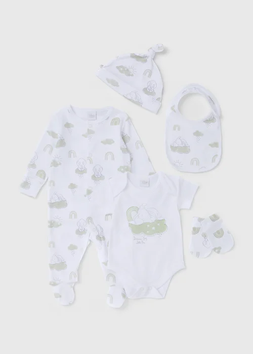 5 Piece Disney Dumbo Sleepuit Set (Tiny Baby-6mths) - 0-3 months Image 1