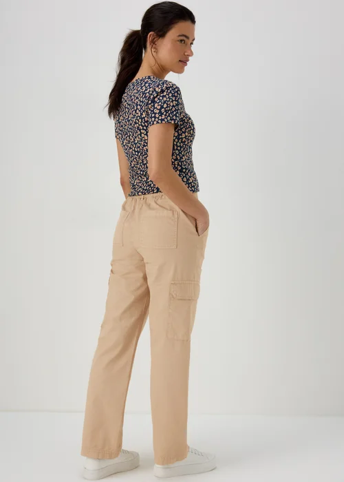 Stone Straight Cargo Pants - Size 8 Image 2