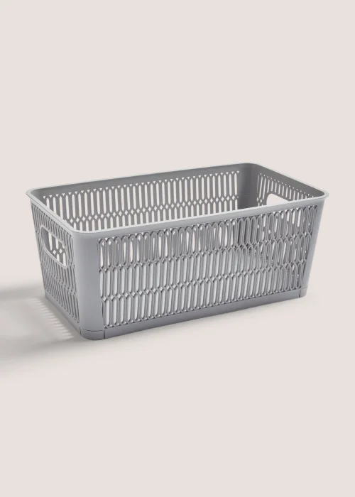 Grey Storage Box (23cm x 28.2cm x 12cm) Image 1