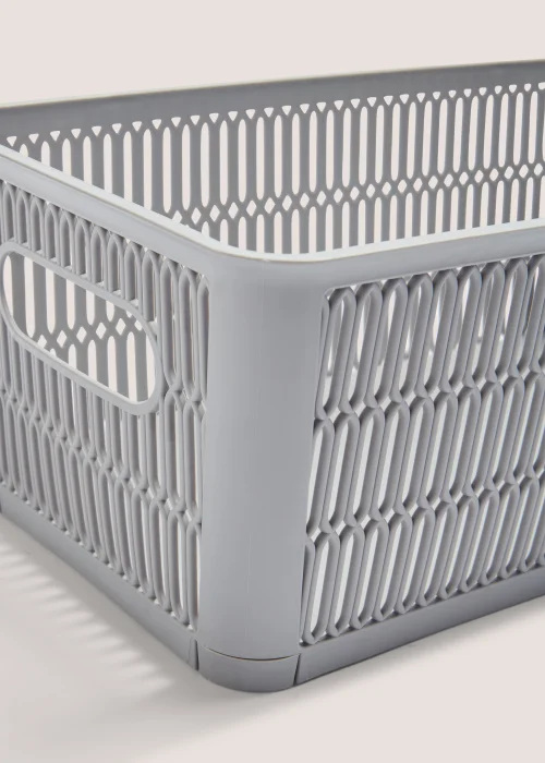 Grey Storage Box (23cm x 28.2cm x 12cm) Image 2