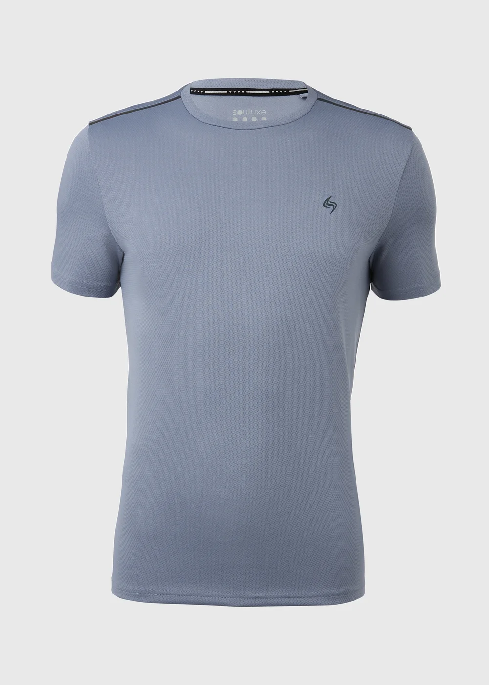 Souluxe Light Blue Hex Bubble T-Shirt - Small Image 5