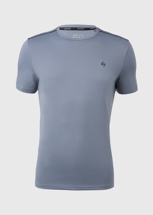 Souluxe Light Blue Hex Bubble T-Shirt - Small Image 5