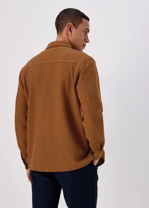 Brown Waffle Shacket - S Image 2