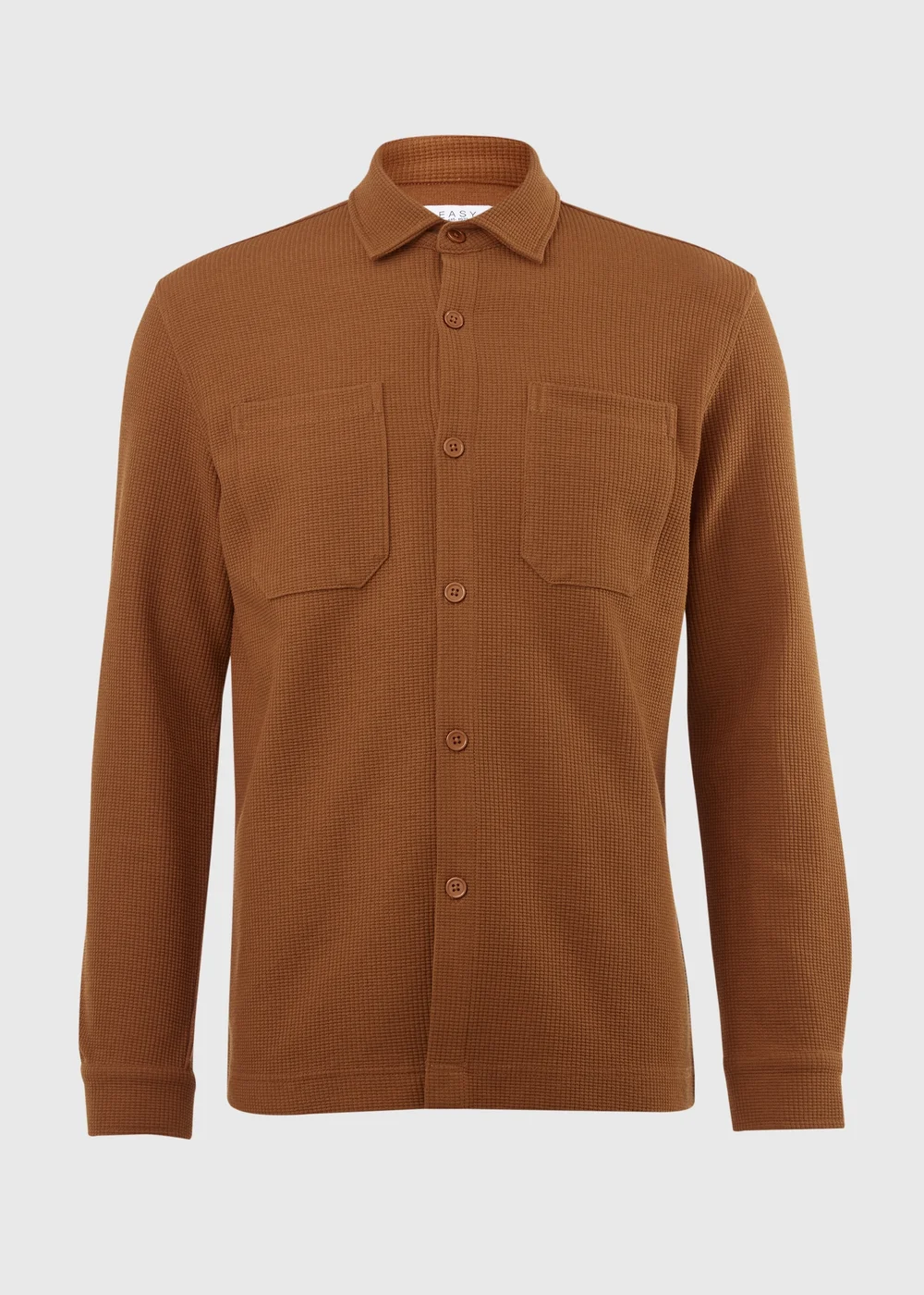 Brown Waffle Shacket - S Image 5