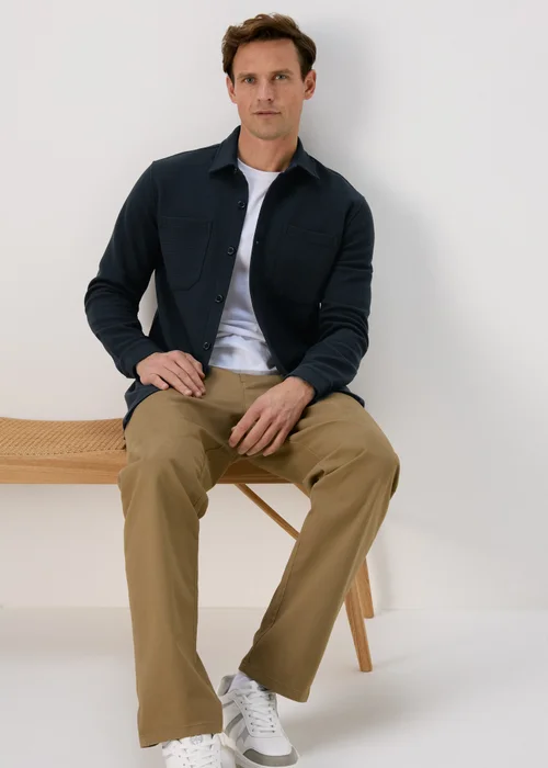 Navy Waffle Shacket - S Image 4
