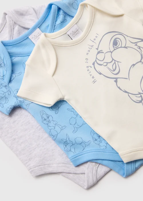 Disney Baby 3 Pack Blue Thumper Bodysuit (Tiny Baby-18mths) - 0-3 months Image 2