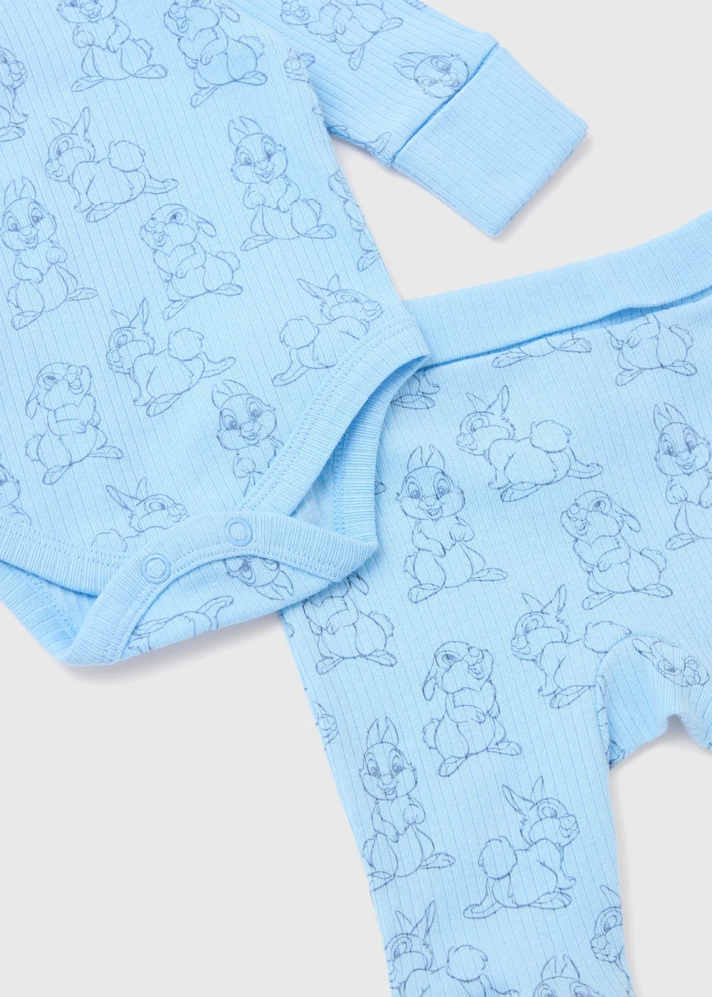 Disney Baby Blue Thumper Ribbed 3 Piece Set (Newborn-23mths) - Newborn Image 2