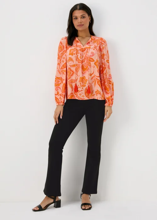 Black Flared Ponte Leggings - 8 Image 1