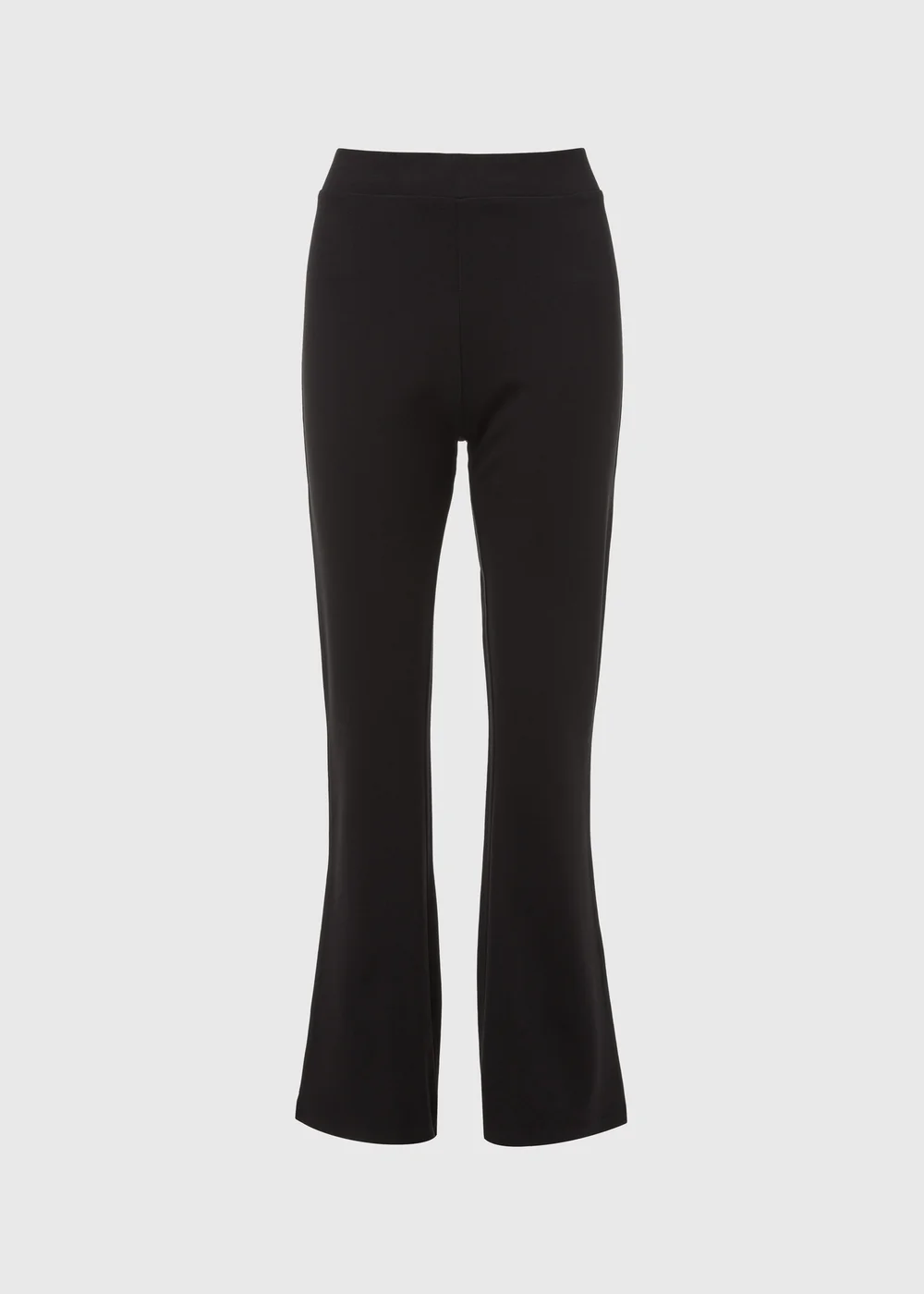 Black Flared Ponte Leggings - 8 Image 5
