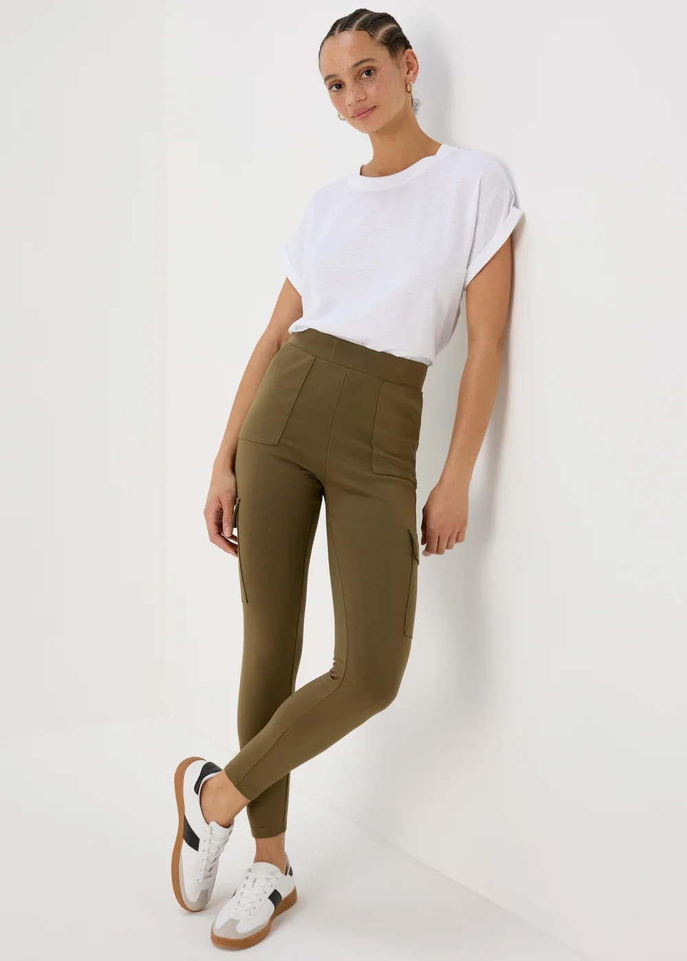 Khaki Utility Leggings - 8 Image 1