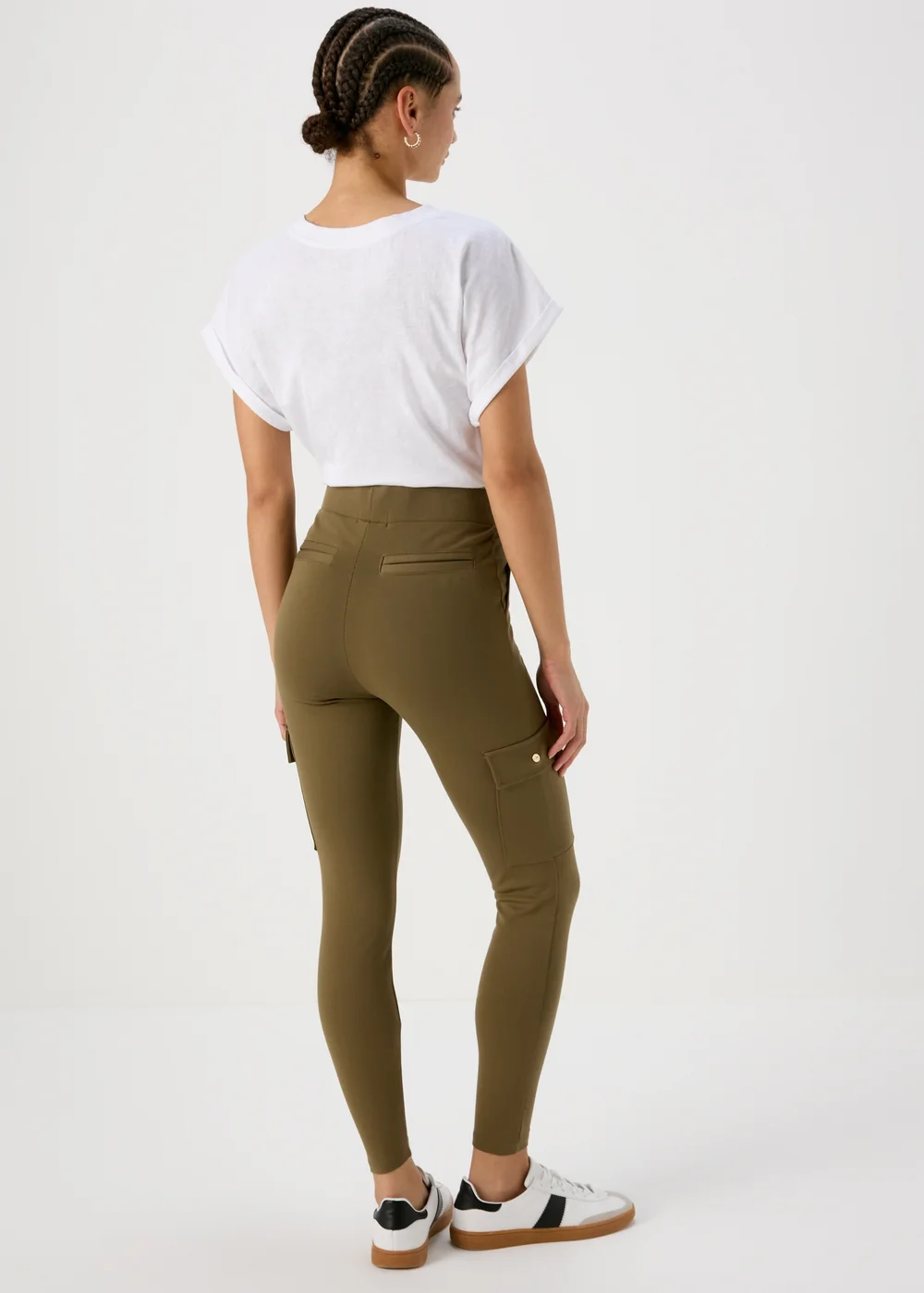 Khaki Utility Leggings - 8 Image 2
