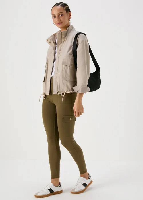 Khaki Utility Leggings - 8 Image 4