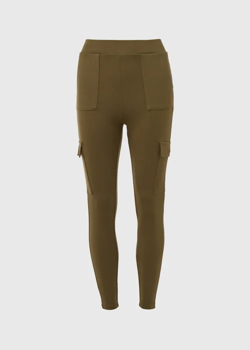 Khaki Utility Leggings - 8 Image 5