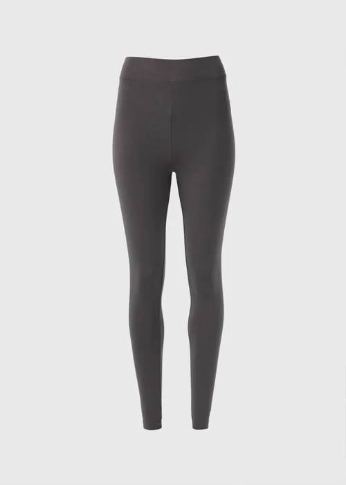 Charcoal Cotton Leggings - 8 Image 5