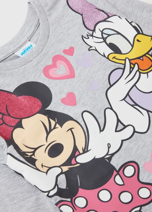 Disney Minnie & Daisy Grey T-Shirt (9mths-7yrs) - 9-12 months Image 2