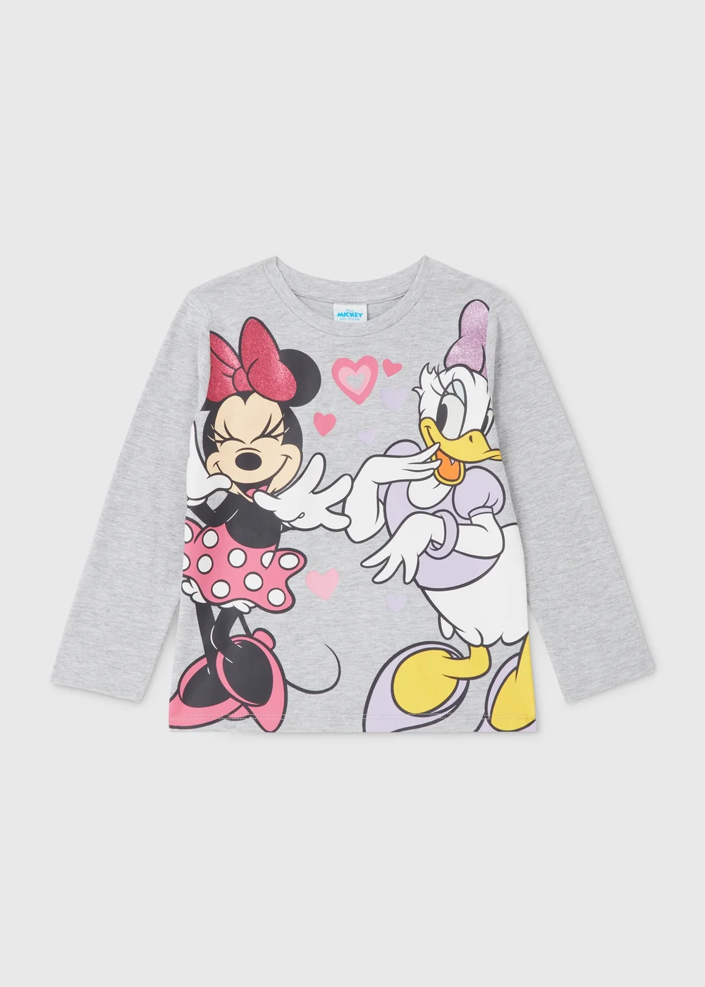 Disney Minnie & Daisy Grey T-Shirt (9mths-7yrs) - 9-12 months Image 1