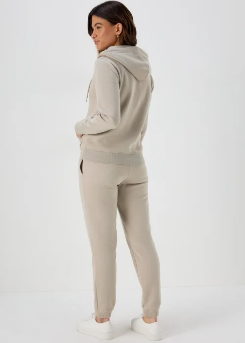 Beige Tapered Jogging Bottoms - S Image 2