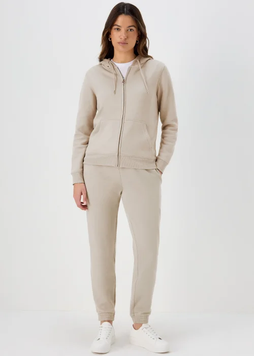 Beige Tapered Jogging Bottoms - S Image 1