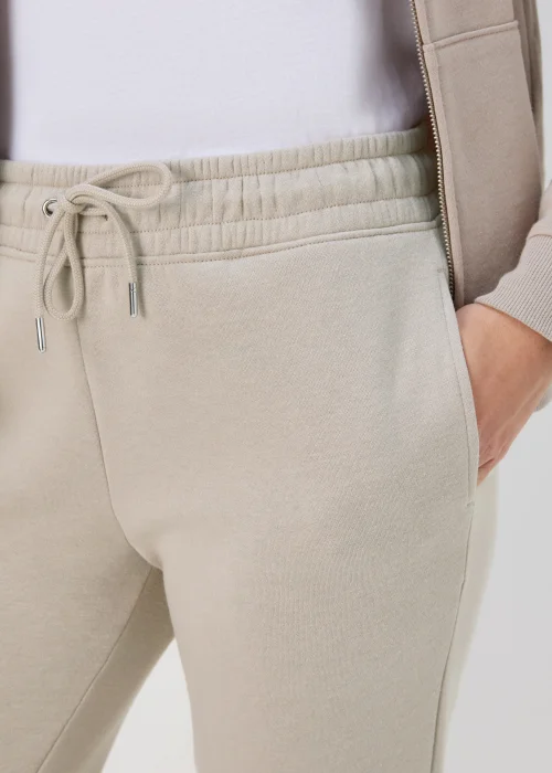 Beige Tapered Jogging Bottoms - S Image 3