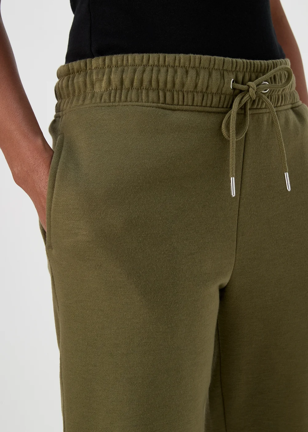 Khaki Tapered Joggers - S Image 3