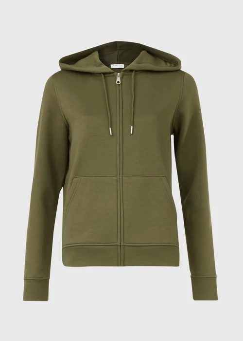 Khaki Zip Up Hoodie - S Image 5