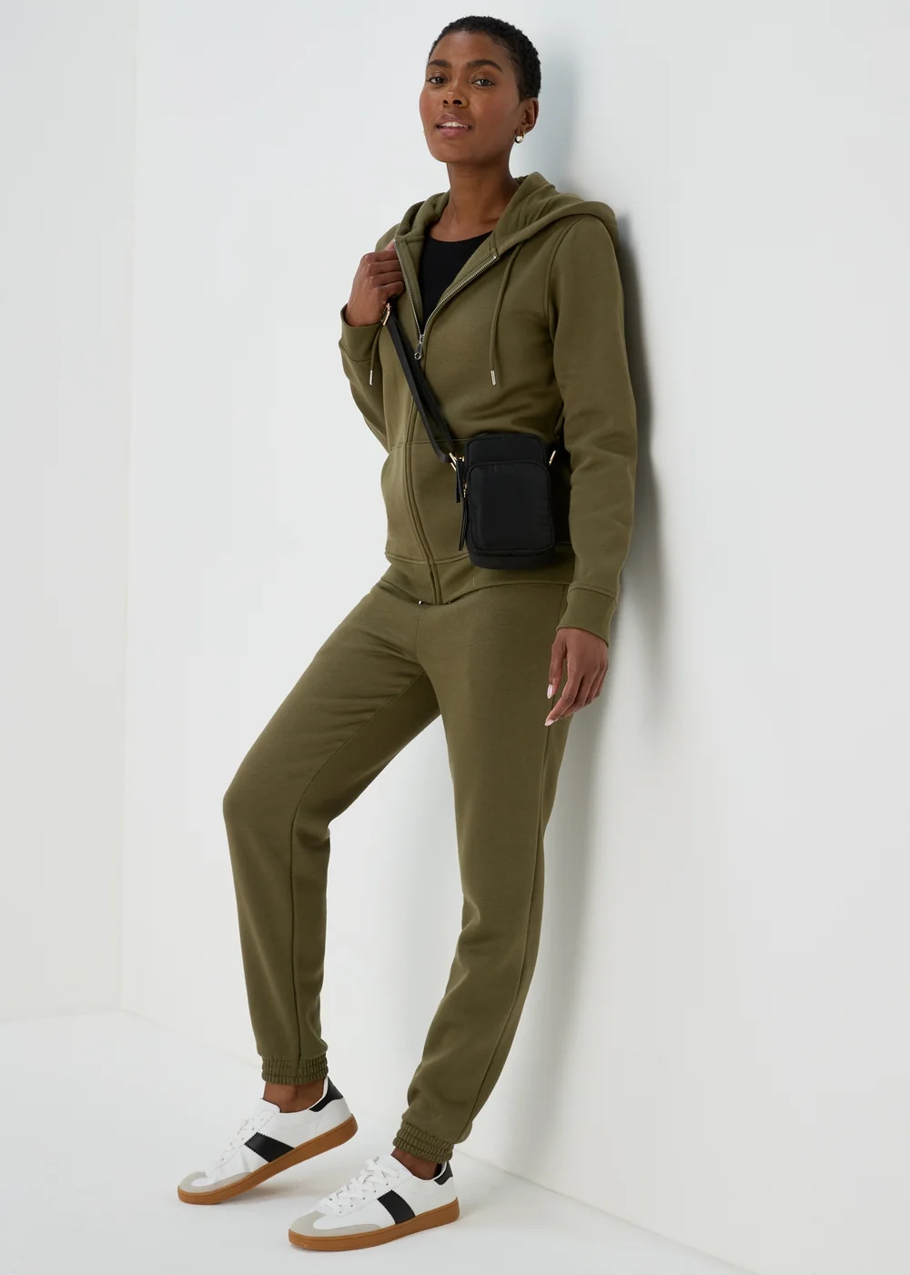Khaki Zip Up Hoodie - S Image 1