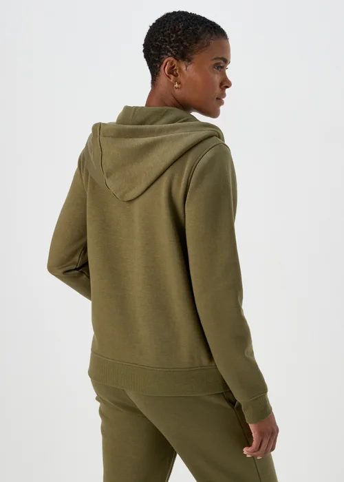 Khaki Zip Up Hoodie - S Image 2