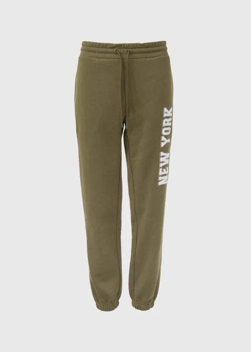 Khaki New York Joggers - Small Image 5