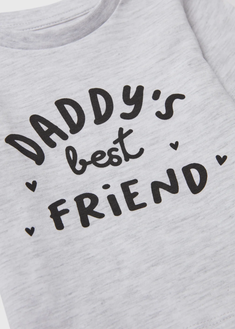 Boys Grey Daddy's Long Sleeve T-Shirt (Newborn-23mths) - 0-3 months Image 2
