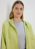 Lime Oversized Zip Up Hoodie - S Image 3