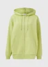 Lime Oversized Zip Up Hoodie - S Image 5