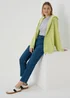 Lime Oversized Zip Up Hoodie - S Image 4