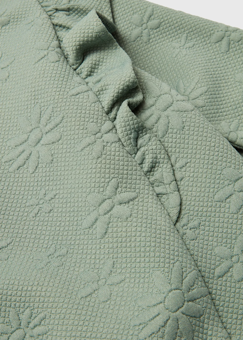Green Frill Jacquard Set (1-7yrs) - 1-1.5 Yrs Image 2