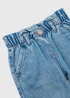 Girls Blue Paperbag Jeans (1-7yrs) - 1 to 1 half years Image 2