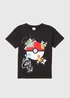 Kids Black Pokémon Print T-Shirt (5-12yrs) - Age 5 Years Image 1