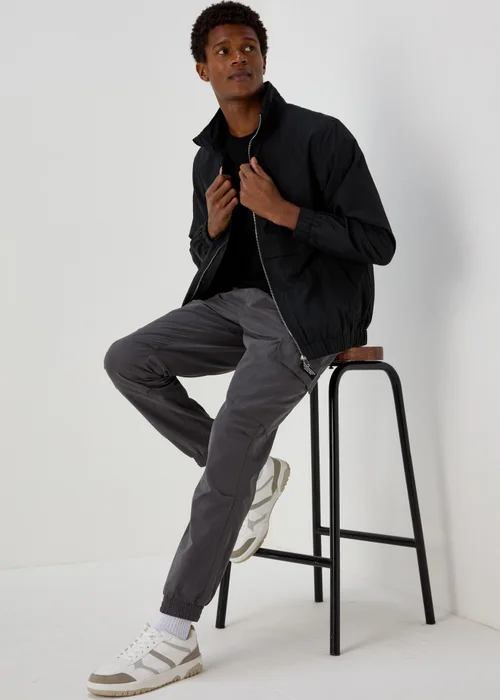 Black Crinkle Windbreaker - XS Image 4