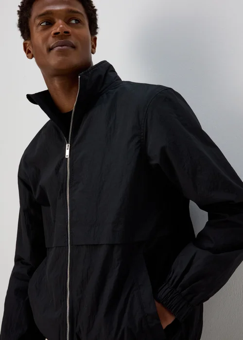 Black Crinkle Windbreaker - XS Image 3