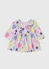Baby Lilac Fruity Long Sleeve Dress (Newborn-23mths) - Newborn Image 1