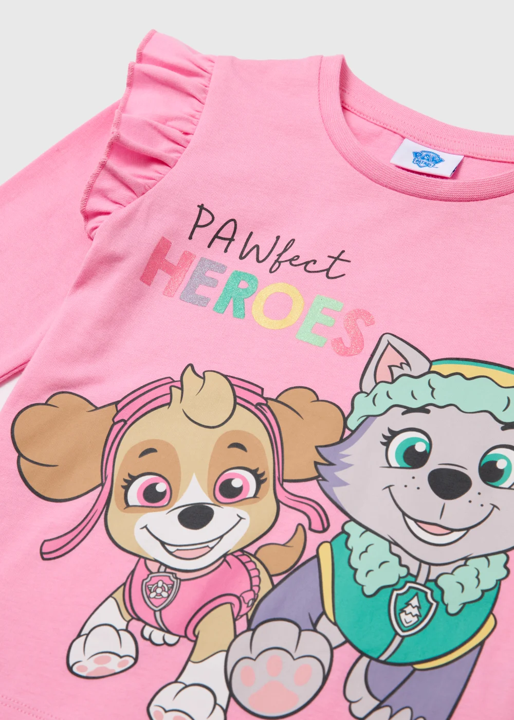 Kids Pink Paw Patrol Long Sleeve T-Shirt (9mths-6yrs) - Age 9 - 12 Months Image 2